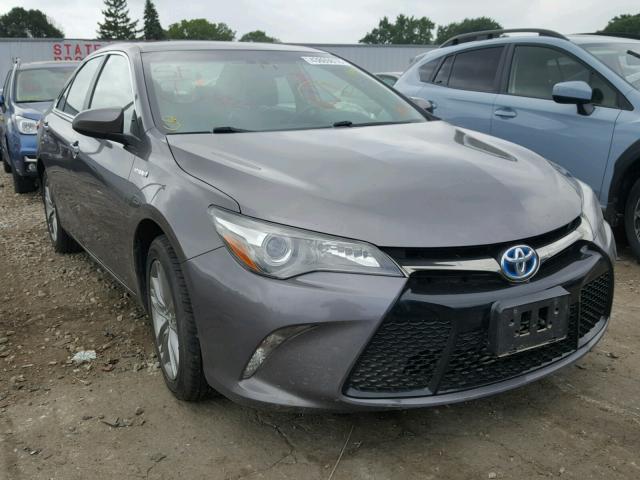 4T1BD1FKXFU152960 - 2015 TOYOTA CAMRY HYBR GRAY photo 1