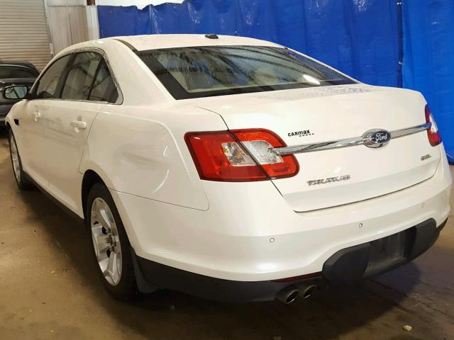 1FAHP2EW7CG128311 - 2012 FORD TAURUS SEL WHITE photo 3