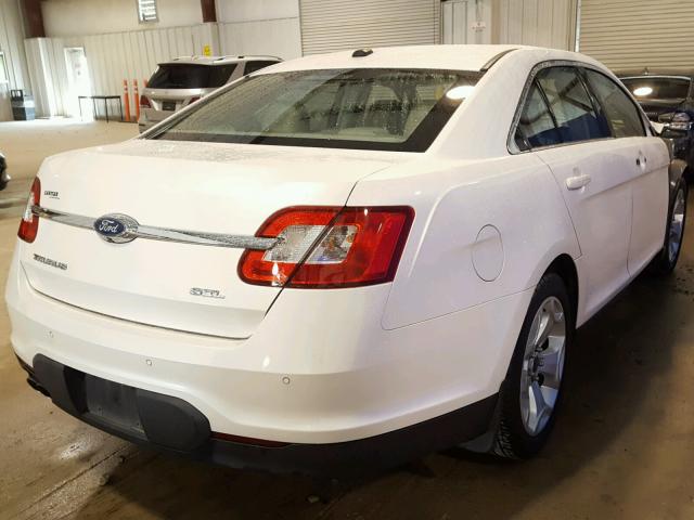 1FAHP2EW7CG128311 - 2012 FORD TAURUS SEL WHITE photo 4