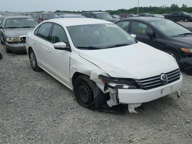 1VWAP7A34DC028483 - 2013 VOLKSWAGEN PASSAT S WHITE photo 1