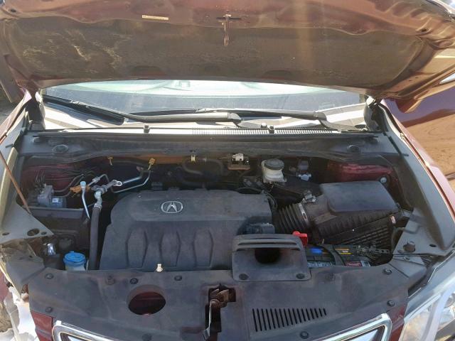 5J8TB4H58FL016924 - 2015 ACURA RDX TECHNO BURGUNDY photo 7