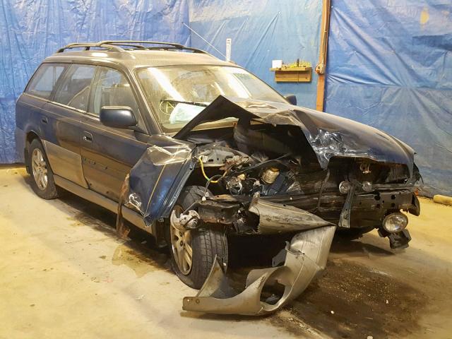 4S3BH665217607114 - 2001 SUBARU LEGACY OUT BLUE photo 1