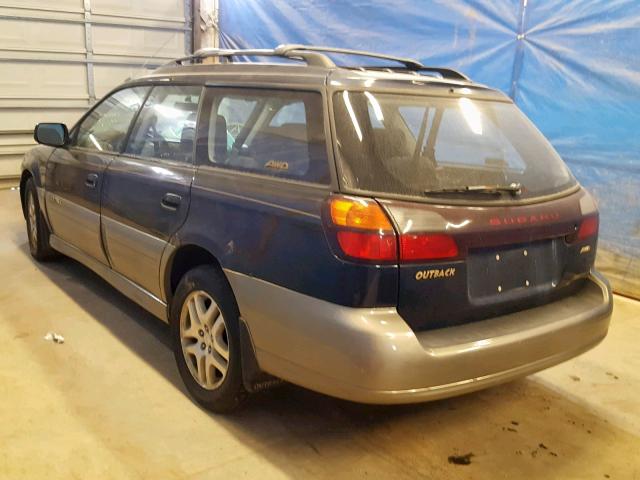 4S3BH665217607114 - 2001 SUBARU LEGACY OUT BLUE photo 3