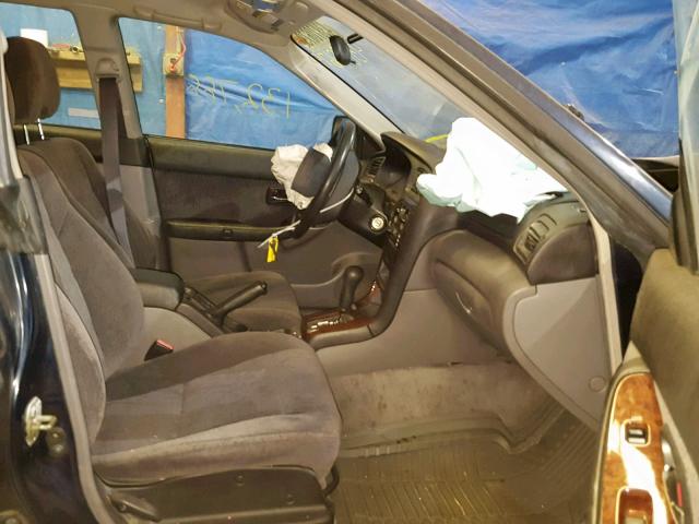 4S3BH665217607114 - 2001 SUBARU LEGACY OUT BLUE photo 5