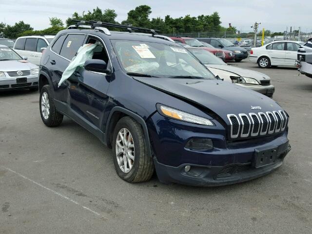 1C4PJMCS5EW126718 - 2014 JEEP CHEROKEE L BLUE photo 1