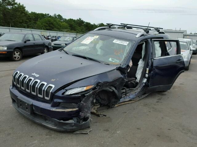 1C4PJMCS5EW126718 - 2014 JEEP CHEROKEE L BLUE photo 2