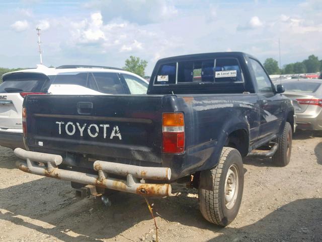 4TARN01PXPZ141566 - 1993 TOYOTA PICKUP 1/2 BLACK photo 4