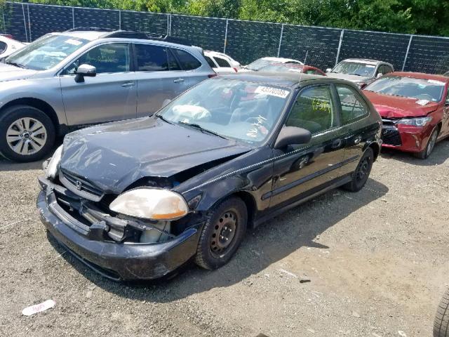 2HGEJ6443VH123783 - 1997 HONDA CIVIC DX BLACK photo 2