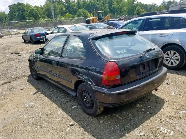 2HGEJ6443VH123783 - 1997 HONDA CIVIC DX BLACK photo 3