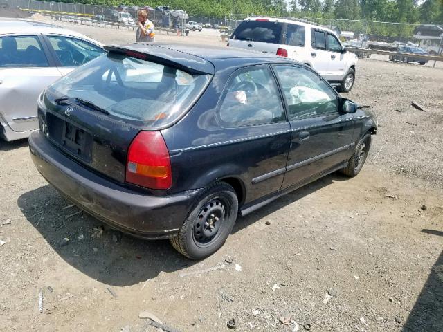 2HGEJ6443VH123783 - 1997 HONDA CIVIC DX BLACK photo 4