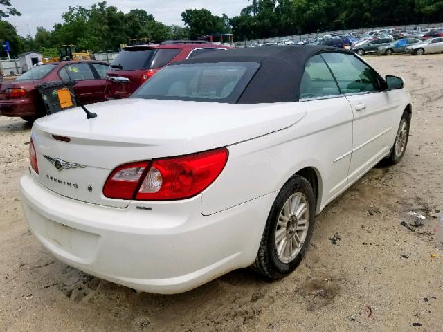 1C3LC55R98N634614 - 2008 CHRYSLER SEBRING TO WHITE photo 4