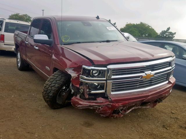 3GCUKTEJXEG293505 - 2014 CHEVROLET SILVERADO BURGUNDY photo 1