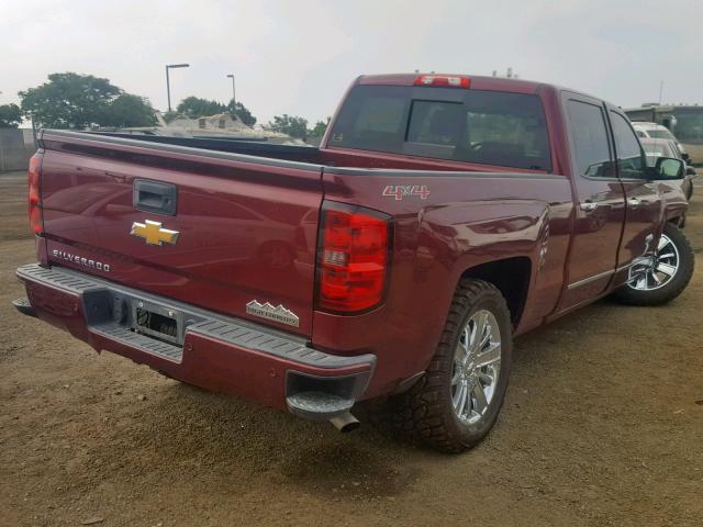 3GCUKTEJXEG293505 - 2014 CHEVROLET SILVERADO BURGUNDY photo 4