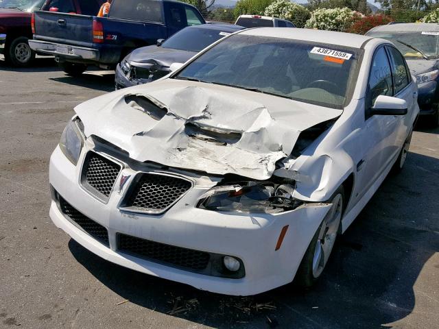 6G2EC57Y79L229462 - 2009 PONTIAC G8 GT WHITE photo 2