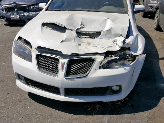 6G2EC57Y79L229462 - 2009 PONTIAC G8 GT WHITE photo 9