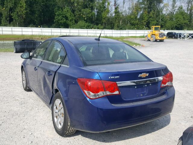 1G1PC5SH6C7243564 - 2012 CHEVROLET CRUZE LS BLUE photo 3