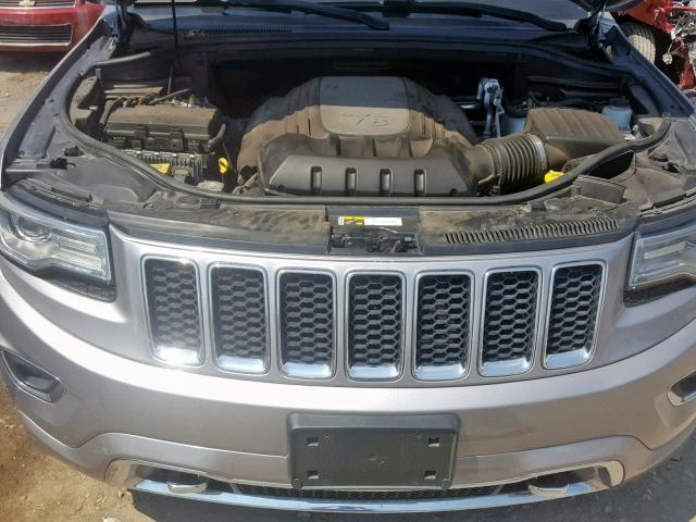 1C4RJFCT7EC150318 - 2014 JEEP GRAND CHER GRAY photo 7