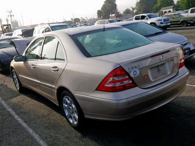 WDBRF61J75F565574 - 2005 MERCEDES-BENZ C 240 GOLD photo 3