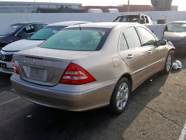 WDBRF61J75F565574 - 2005 MERCEDES-BENZ C 240 GOLD photo 4