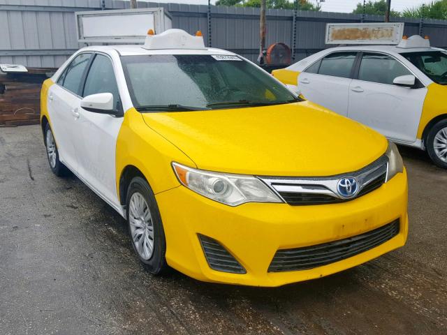 4T1BD1FK4CU049836 - 2012 TOYOTA CAMRY HYBR TWO TONE photo 1