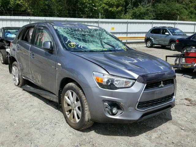 4A4AR3AU4FE013271 - 2015 MITSUBISHI OUTLANDER GRAY photo 1