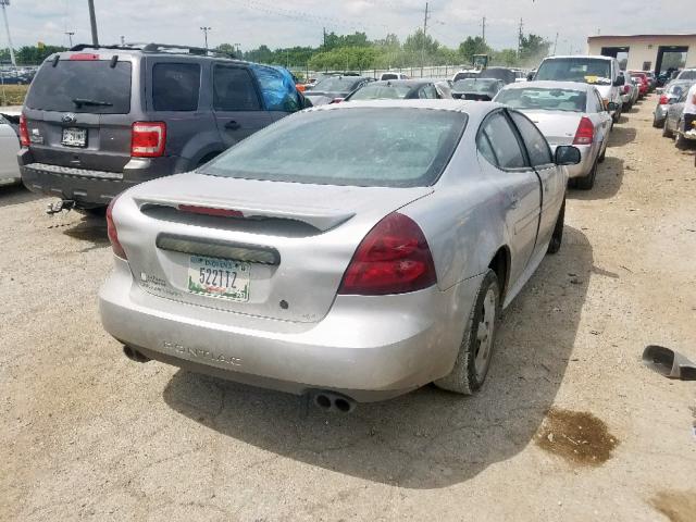 2G2WP522X41191975 - 2004 PONTIAC GRAND PRIX SILVER photo 4