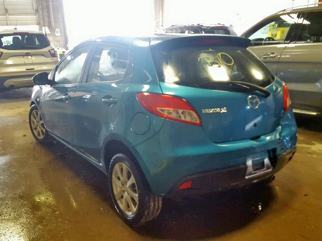 JM1DE1HY6B0128085 - 2011 MAZDA MAZDA2 BLUE photo 3