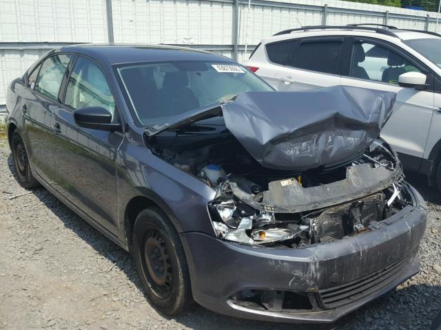 3VW1K7AJ6EM323517 - 2014 VOLKSWAGEN JETTA BASE Մոխրագույն լուսանկար 1