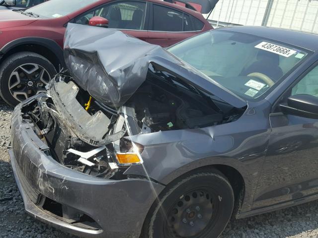 3VW1K7AJ6EM323517 - 2014 VOLKSWAGEN JETTA BASE Մոխրագույն լուսանկար 9