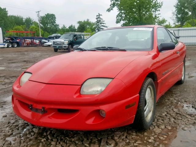 1G2JD12T4X7513697 - 1999 PONTIAC SUNFIRE GT RED photo 2