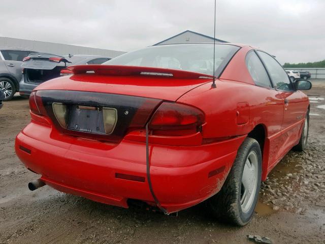 1G2JD12T4X7513697 - 1999 PONTIAC SUNFIRE GT RED photo 4