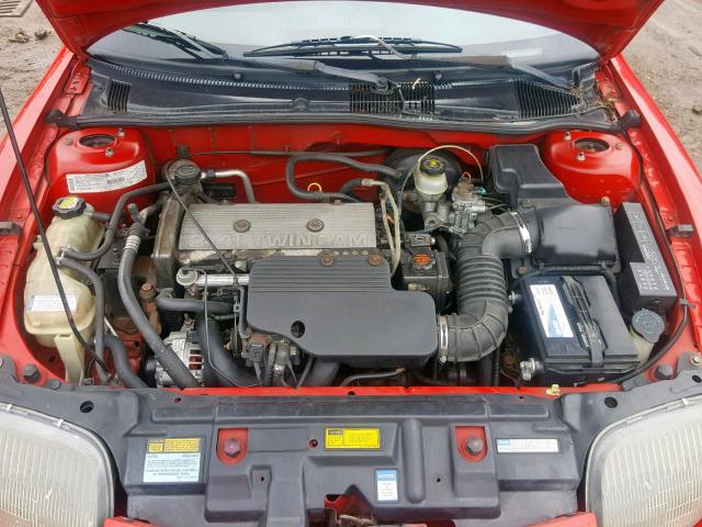 1G2JD12T4X7513697 - 1999 PONTIAC SUNFIRE GT RED photo 7