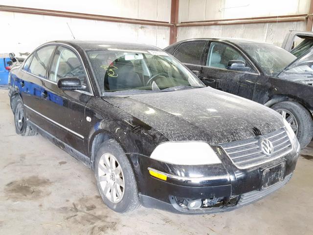 WVWSH63B71E119380 - 2001 VOLKSWAGEN PASSAT GLS BLACK photo 1