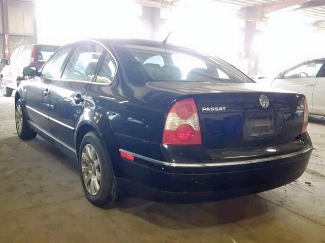 WVWSH63B71E119380 - 2001 VOLKSWAGEN PASSAT GLS BLACK photo 3