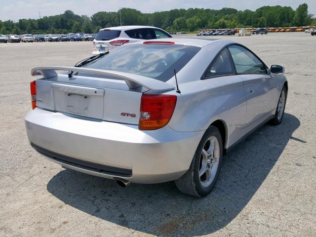 JTDDY32T0Y0023356 - 2000 TOYOTA CELICA GT- SILVER photo 4