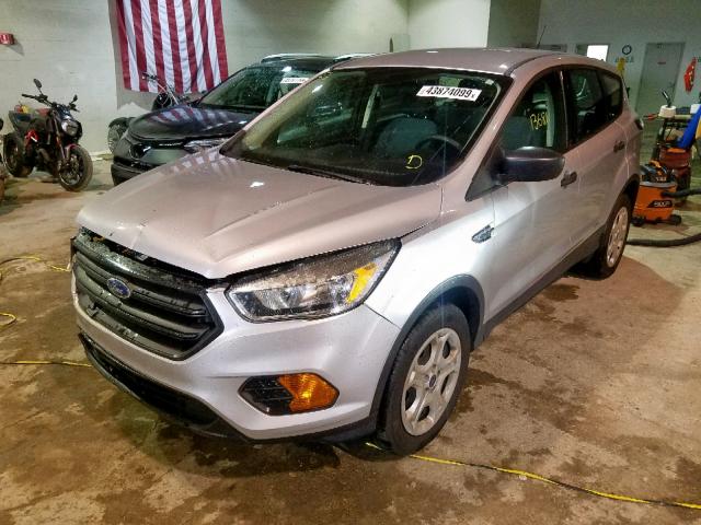 1FMCU0F78HUA18932 - 2017 FORD ESCAPE S SILVER photo 2