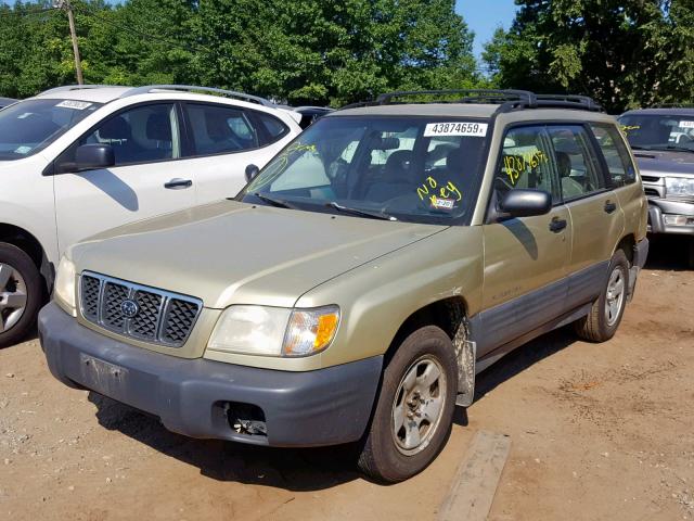 JF1SF63571H730837 - 2001 SUBARU FORESTER L TAN photo 2