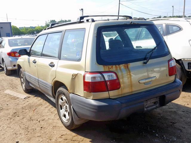 JF1SF63571H730837 - 2001 SUBARU FORESTER L TAN photo 3