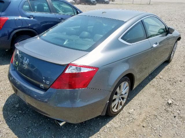 1HGCS228X8A003551 - 2008 HONDA ACCORD EXL GRAY photo 4