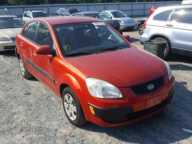 KNADE123266085412 - 2006 KIA RIO RED photo 1