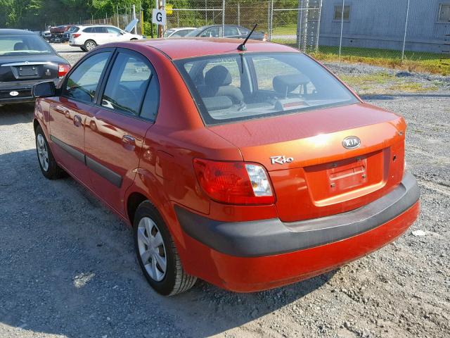 KNADE123266085412 - 2006 KIA RIO RED photo 3