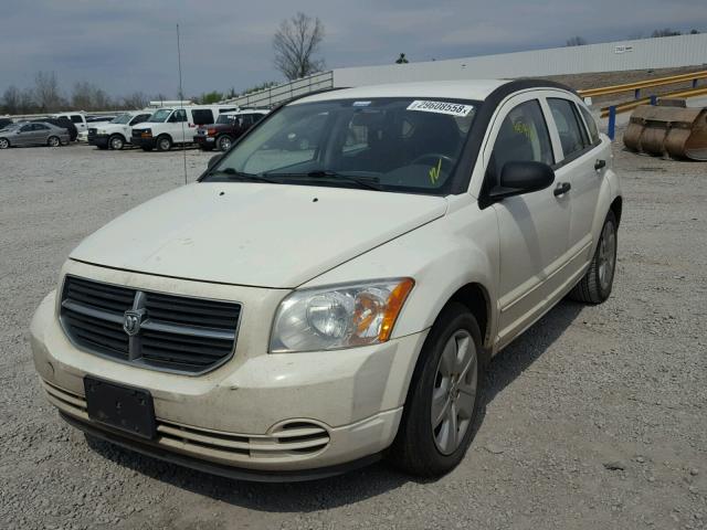 1B3HB48B57D260117 - 2007 DODGE CALIBER SX WHITE photo 2