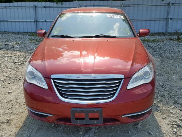 1C3CCBAB7DN523271 - 2013 CHRYSLER 200 LX RED photo 9