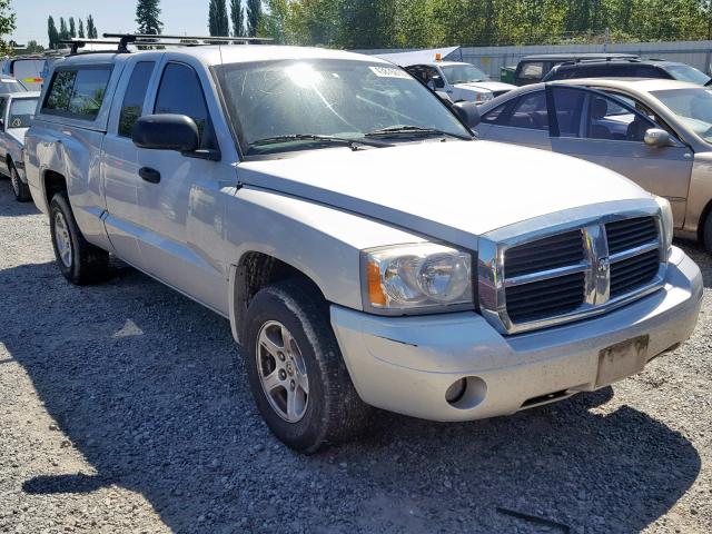 1D7HW42K07S216264 - 2007 DODGE DAKOTA SLT SILVER photo 1