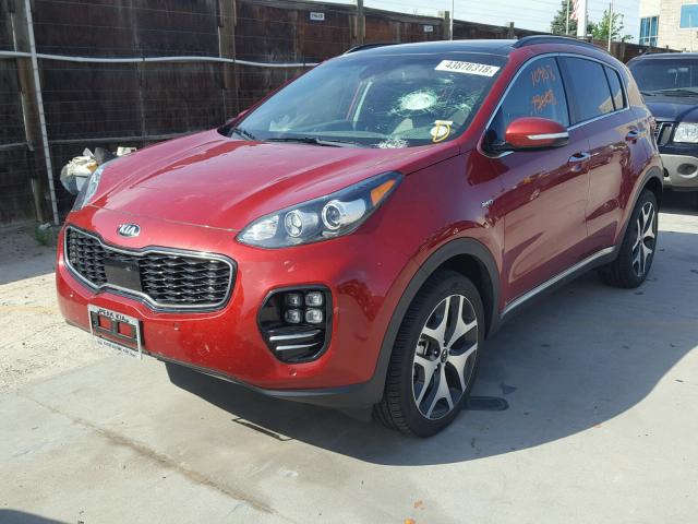 KNDPRCA62J7355219 - 2018 KIA SPORTAGE S MAROON photo 2