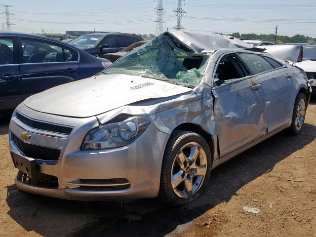 1G1ZH57B88F165168 - 2008 CHEVROLET MALIBU 1LT 银色 照片 2