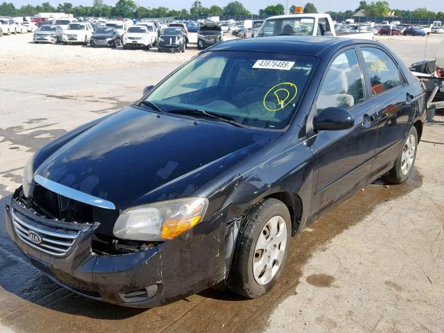 KNAFE221395656316 - 2009 KIA SPECTRA EX BLACK photo 2