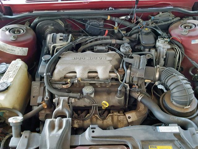 1G4AG55M1T6414572 - 1996 BUICK CENTURY SP RED photo 7