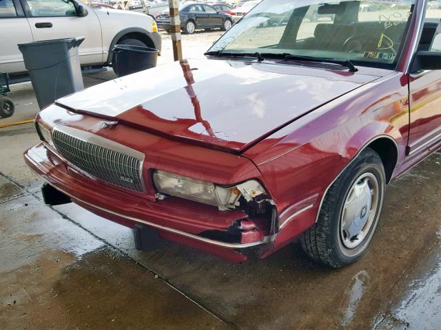 1G4AG55M1T6414572 - 1996 BUICK CENTURY SP RED photo 9