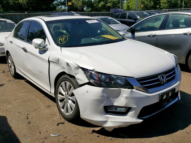 1HGCR2F84DA258311 - 2013 HONDA ACCORD EXL WHITE photo 1